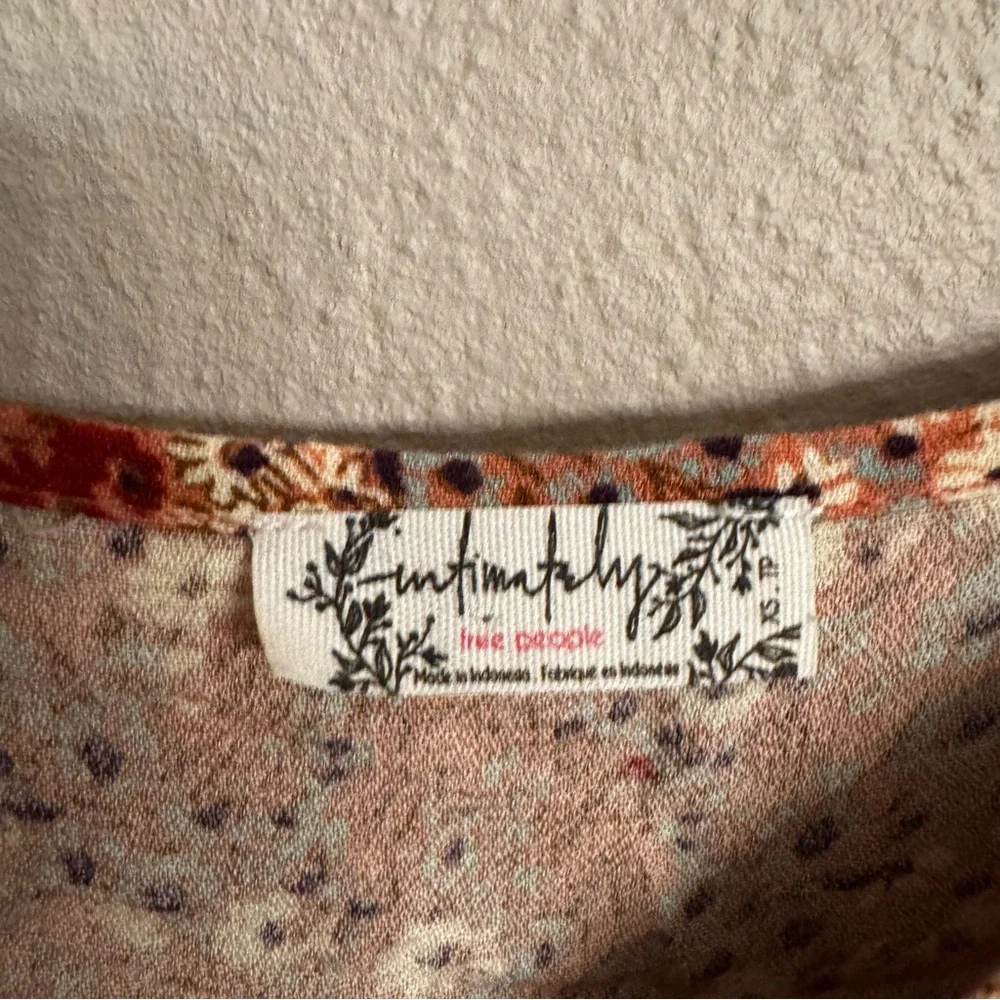 FREE PEOPLE All My Love Floral‎ Wrap Slipdress